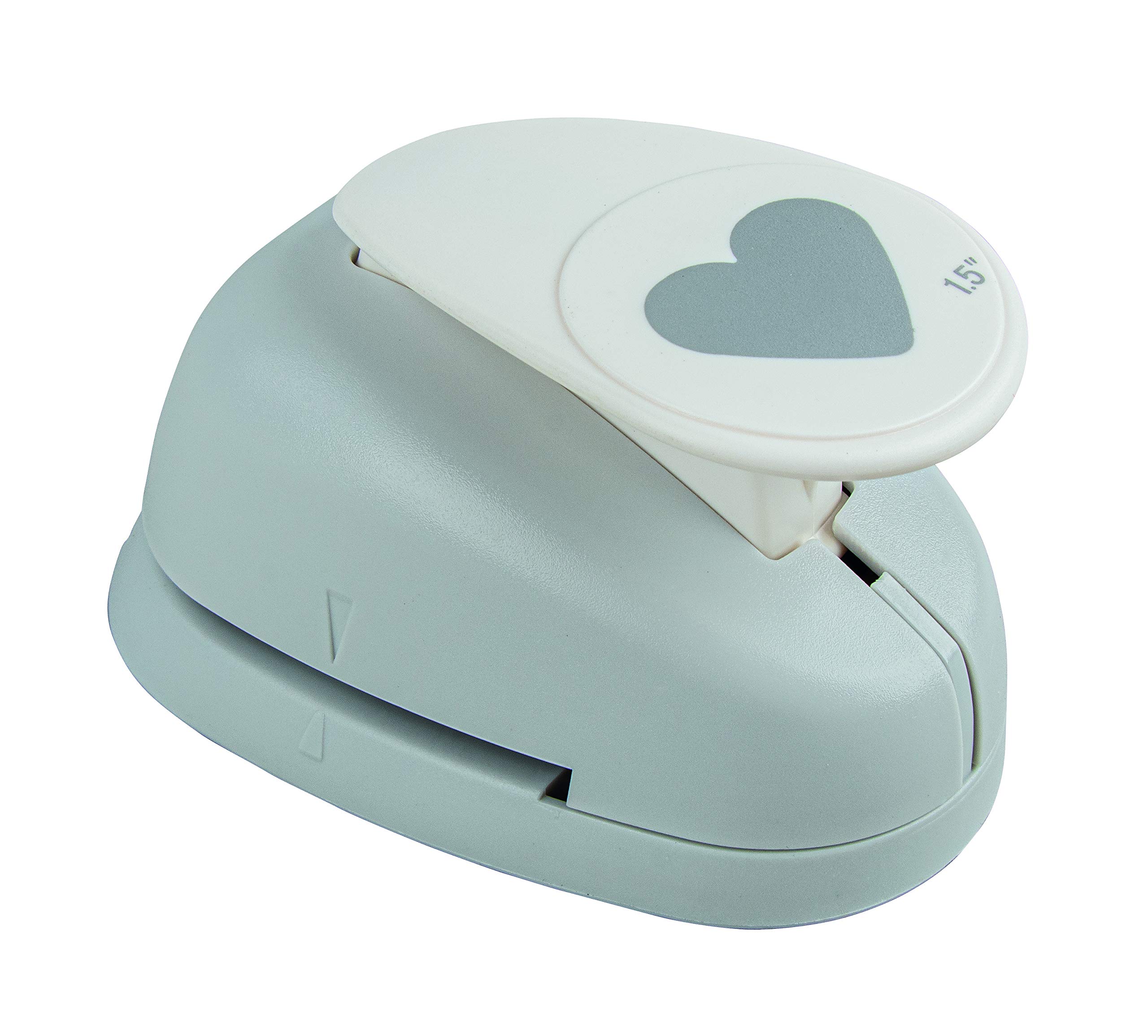 Rayher Paper Craft Punch with Heart Design, Lever Punch for Card Making and Scrapbooking, 3.81cm, 1 1/2", 89845000 — image 1