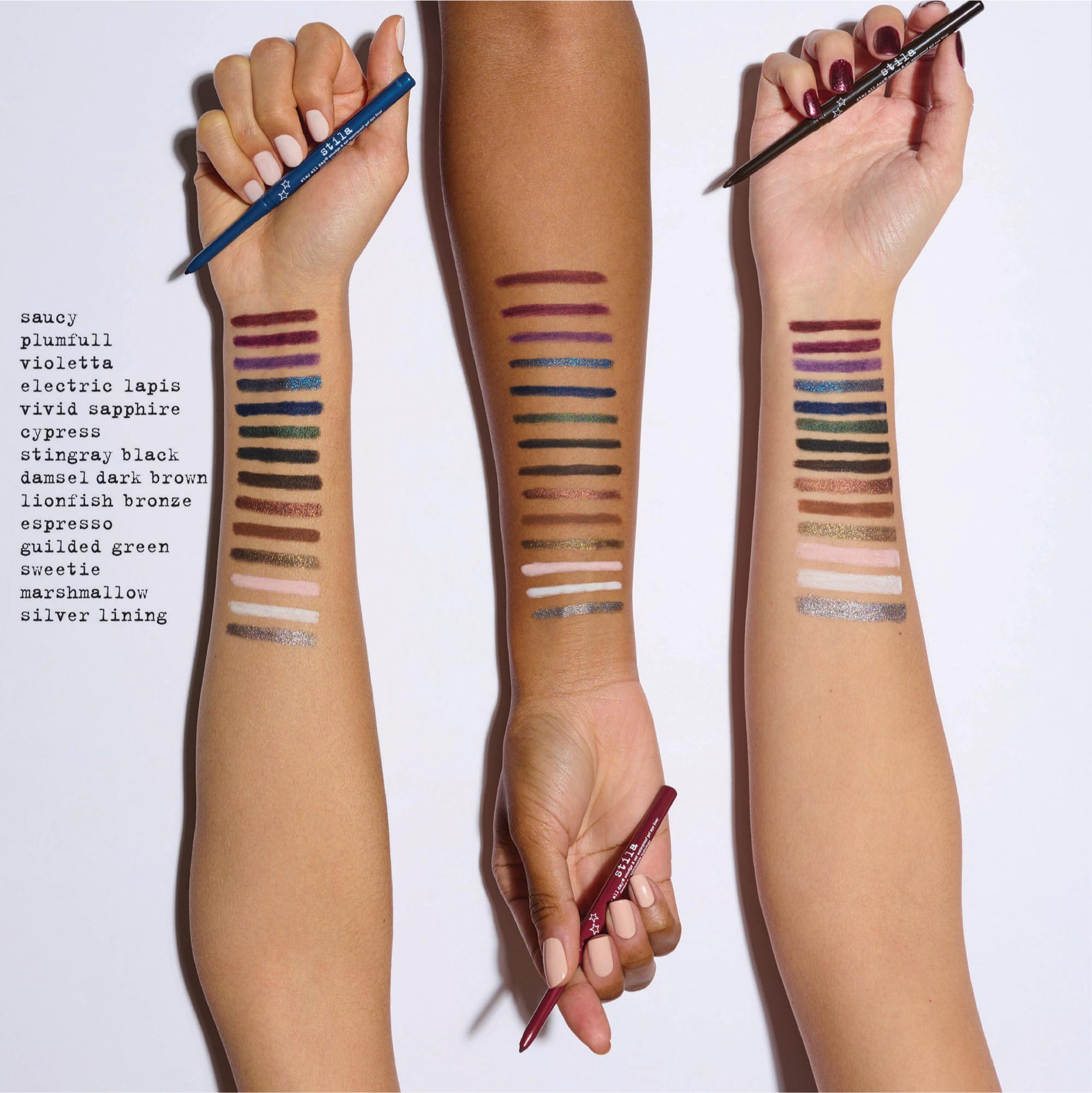 stila Stay All Day® Smudge & Set Waterproof Gel Liner | Long-Wear Gel Eyeliner Pencil for Tightlining, Waterline & Smoky Eye Looks | 12-Hour Wear, No Budge & Fade-Proof