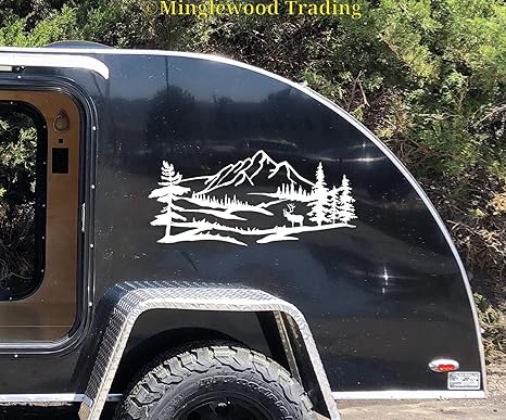 Amazon Com Minglewood Trading Purple Elk Mountain Scene Vinyl
