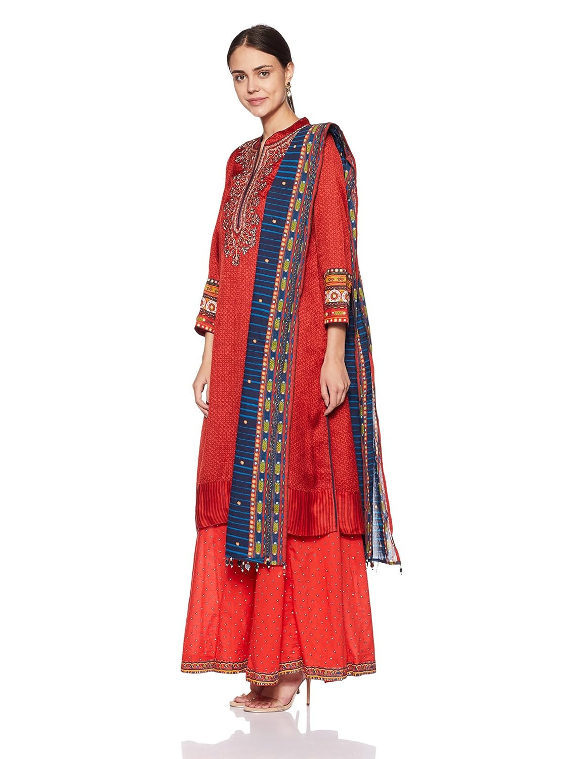 biba women's straight salwar suit