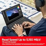 SanDisk Extreme 2TB M.2 NVMe SSD PCIe Gen4 5150 MB/s nCache 5 Year view 2