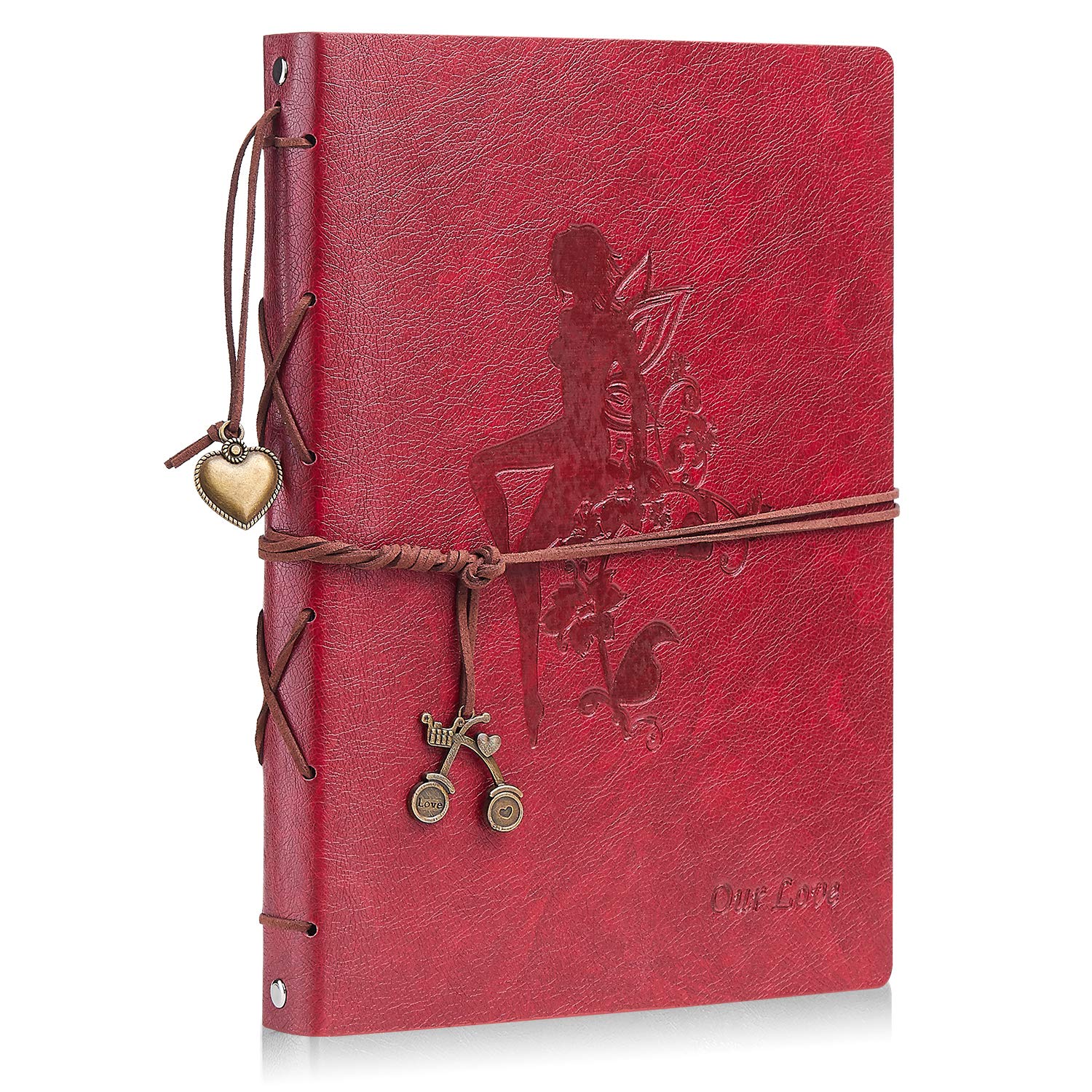 Minlna Leather Photo Album, DIY Vintage Photo Album,Memory Book,Used to Store Photos and Record Life.