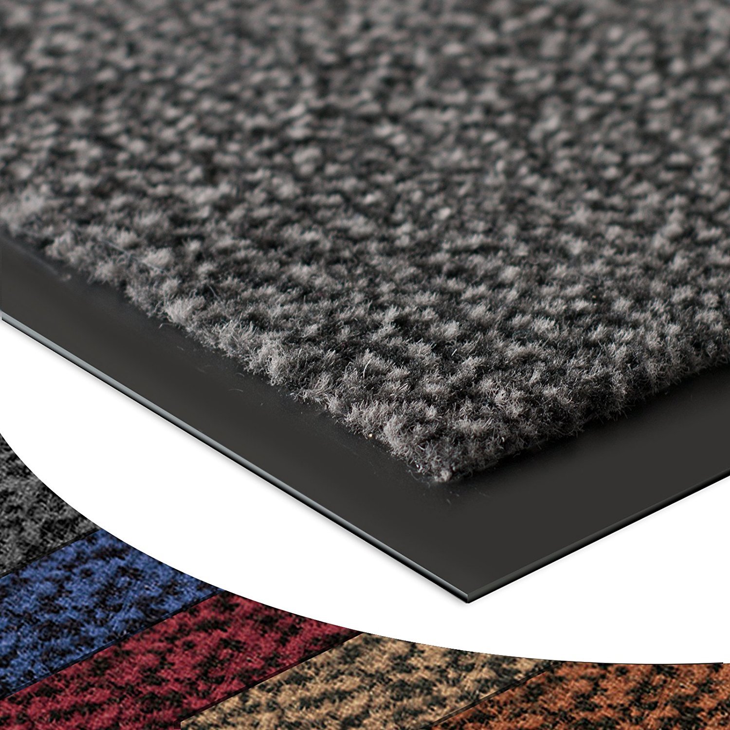 casa pura® Dirt Trapper Entrance Mat Sky | Non-Slip | Many Options | Grey - Mottled - 135x200cm