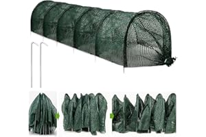 warmfarm 2 in 1 Portable Greenhouse Protection from Sun Heat,Garden Tunnel Shade Net Cover with Quick-Release Technology,Row Covers for Vegetables Plant Cover from Sun (Pack 1)