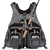 Fly Fishing Vest Oxford Cloth Adjustable Strap Breathable Multi Pockets Utility Fishing Vest for Men and Women