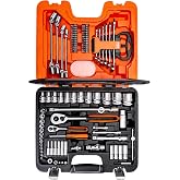 Bahco S910 S910 Socket Set 92-Piece 1/4-Inch And 1/2-Inch Drive