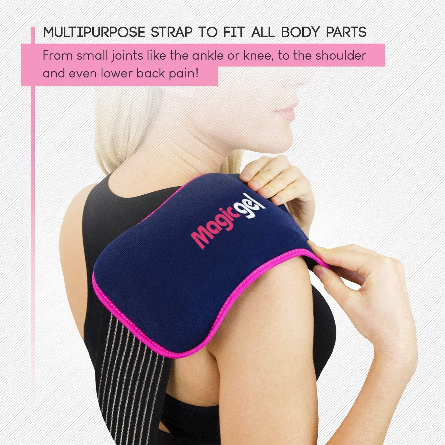 Reusable Ice Packs for Injuries and Pain Relief - Hot and Cold Pack for Cold Compress & Premium wrap to fit Any Body Part (Knee, Ankle, Hip, Back etc): Health & Personal Care