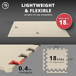 Gym Flooring Set - Interlocking EVA Soft Foam Floor