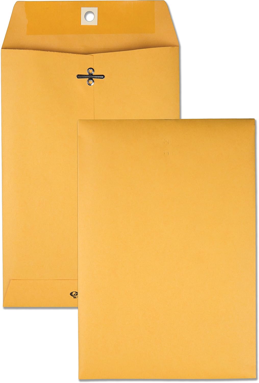 Quality Park 9" x 12" Clasp Envelopes, Brown Kraft, Gummed Flap, 100/Box (QUA37790) : Office Products