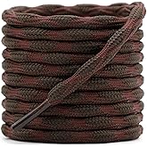 DELELE 2 Pair Round Wave Shape Non Slip Heavy Duty and Durable Outdoor Climbing Shoelaces Hiking Shoe Laces Shoestrings