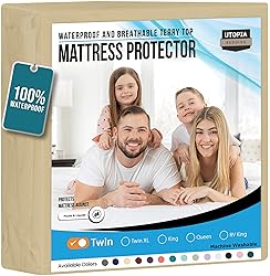 Utopia Bedding Waterproof Mattress Protector Twin