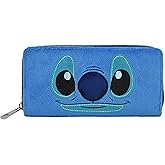 Concept One Disney Lilo and Stitch Wallet with Zipper, Zip Around Wallet Clutch