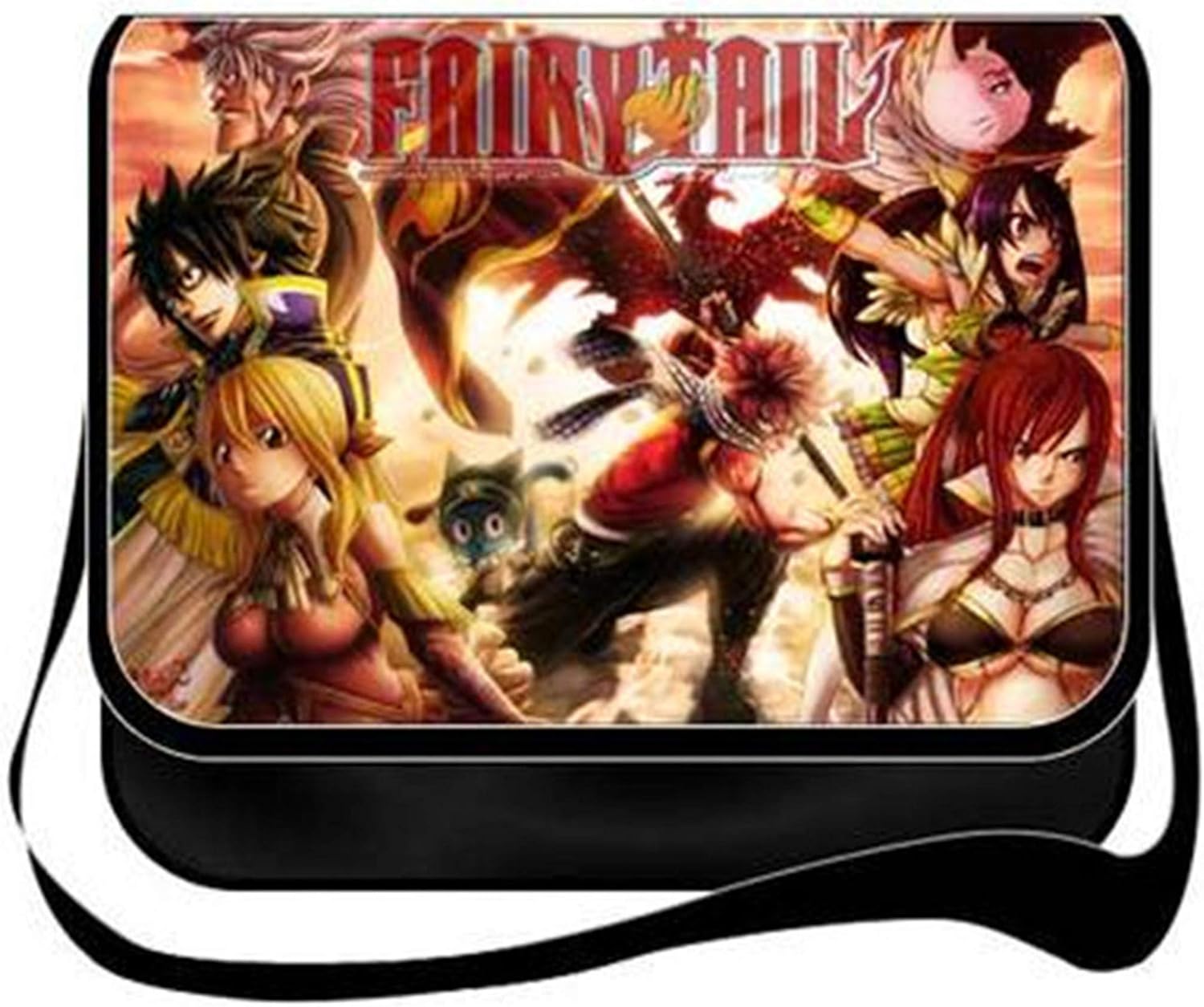 YOYOSHome Fairy Tail Anime Cosplay Messenger Bag Shoulder Bag Handbag Crossbody Backpack School Bag