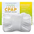 EnduriMed CPAP Pillow - Memory Foam Contour Design Reduces Face Mask Pressure & Air Leaks - 2 Head Rests for Max Comfort - Re