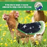 NQEUEPN 9pcs Chicken Saddle Hen Apron Waterproof Printed Poultry Back Feather view 5