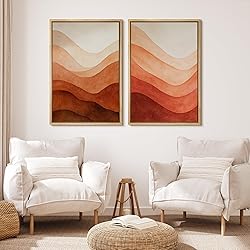 MUDECOR Framed Canvas Print Wall Art Set Rustic