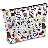 FOTAP Scotland Trip Makeup Bag Scotland Travel Gift Scotland Souvenir Gift Scotland Travel Bag Housewarming Gift (SCOTLAND)