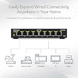 NETGEAR GS308E 8-Port Gigabit Ethernet Plus Switch Desktop Wall Mount view 3