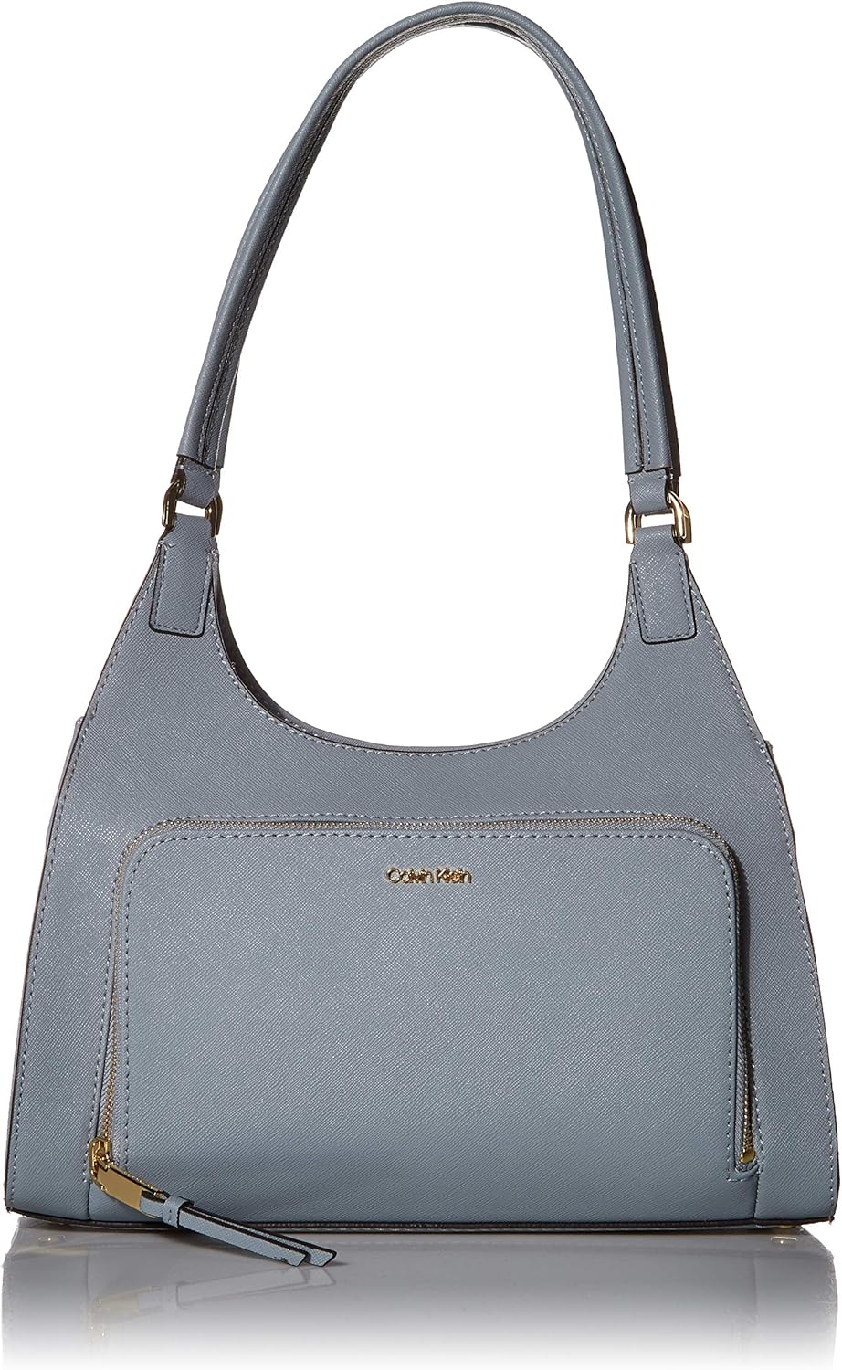 Calvin Klein Ava Saffiano Leather Triple Compartment Hobo Shoulder Bag, TWILIGHT BLUE Amazon.ca