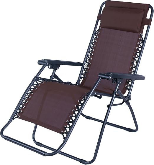 Latitude Run Sanibel Outdoor Folding And Reclining Zero Gravity Chair Coffee Amazon Ca Patio Lawn Garden