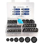 AAM ESSENTIALS 55Pc Rubber Grommets for Wiring, 6 Sizes Rubber Grommet Kit