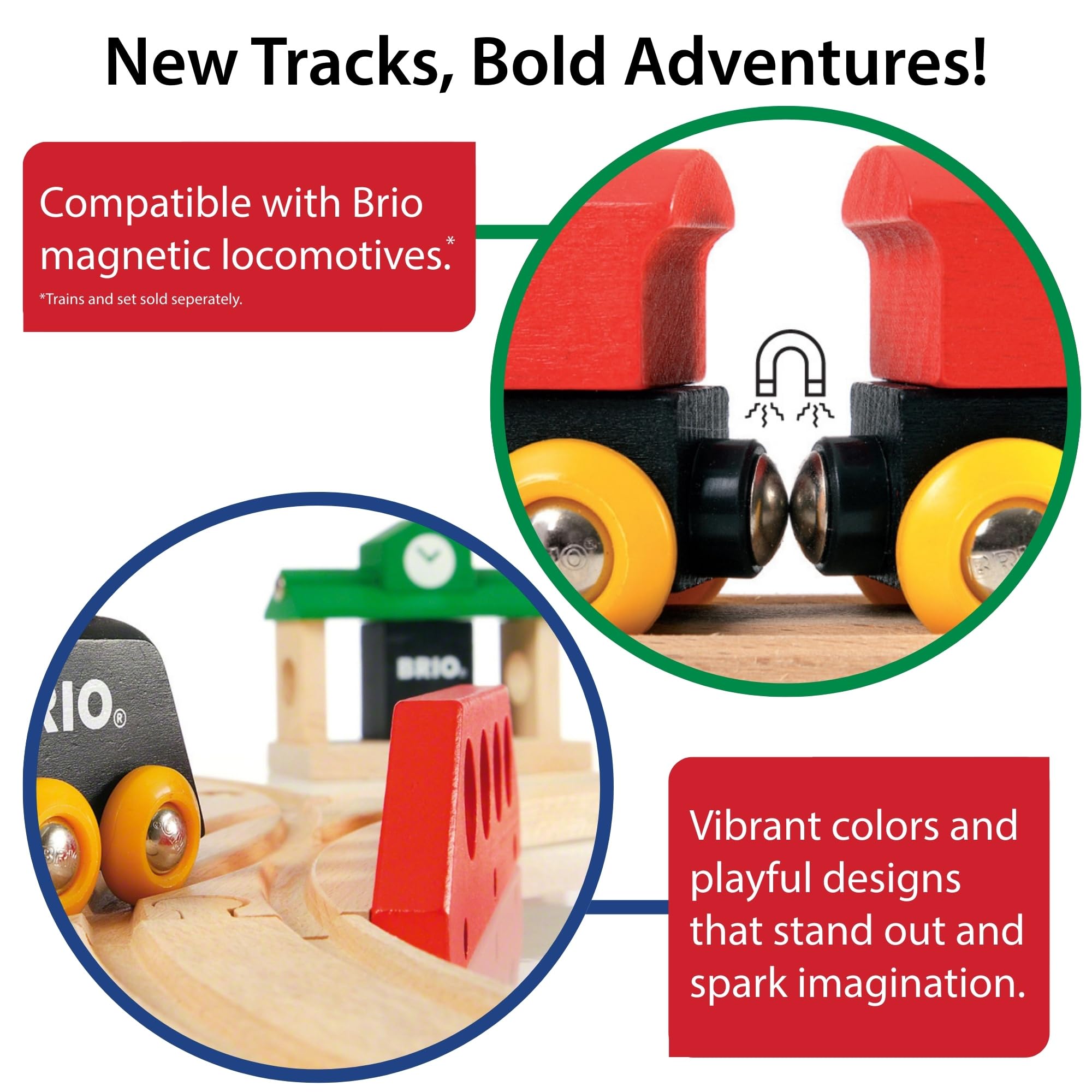 BRIO World Special Track Pack - 50-Piece Set - FSC-Certified Wooden Train Track Pieces - Expand Creativity - Compatible with All BRIO Railway Sets - Kids Ages 3 & Up