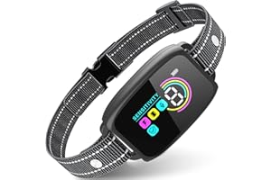 DOPARET Bark Collar for Large Medium Small Dogs, Rechargeable Dog Bark Shock Collar, Automatic Anti Barking Collar with 8 Adjustable Sensitivity Beep Vibration