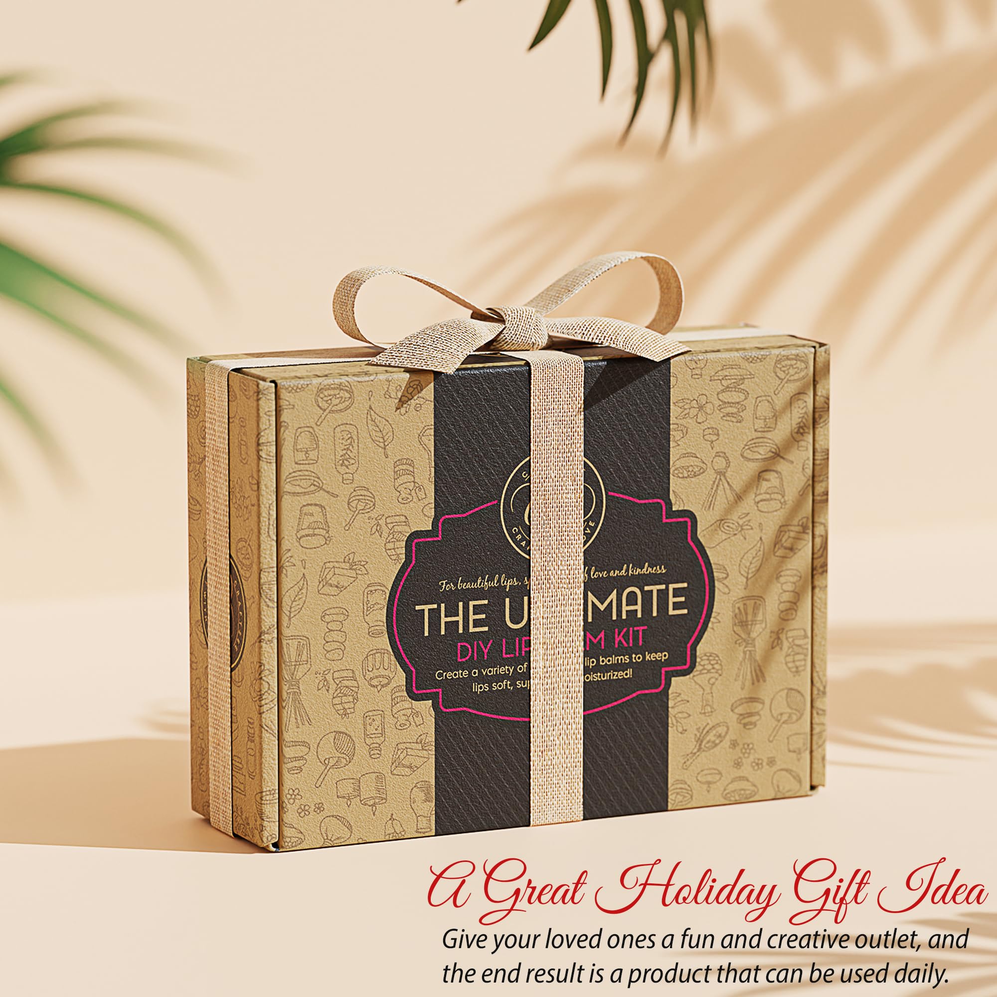 DilaBee CraftZee Organic Lip Balm Making Kit. DIY Lip Gloss Pack, Natural Beeswax, Shea Butter, Sweet Almond Oil, Essential Oils, Tools, Instruction Manual. Sleepover Party Supplies for Girls, Adult Craft Kit