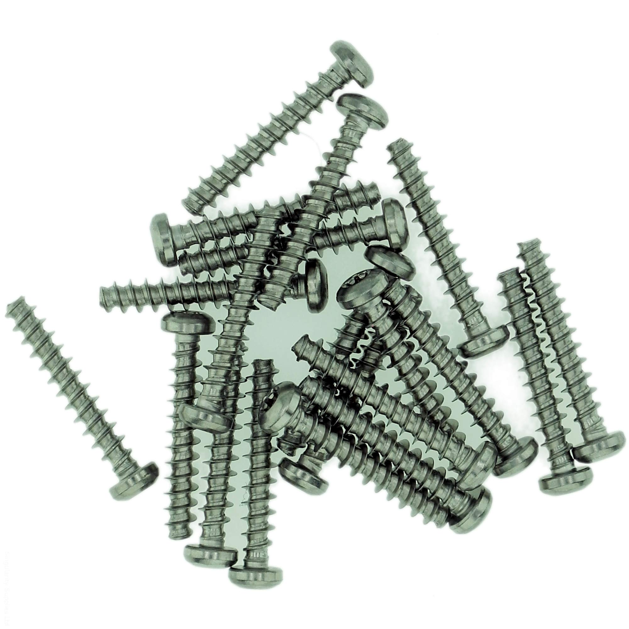 D3.5 (3.5mm x 20mm) TX Pan Screws for Plastic - Stainless Steel (A2) (Pack of 20) — image 1