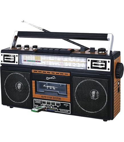 Lasonic i-931BT BoomBox BLUETOOTH AM/FM EQ USB SD AUX com bateria