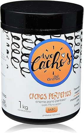 CREME PARA PENTEAR CACHOS PERFEITOS AMO CACHOS 1 kg, Griffus Cosméticos 