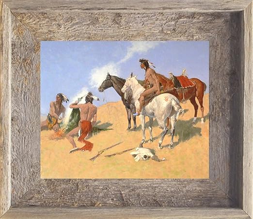 Amazon Com 14x17 Real Old Barnwood Framed Print Canvas Print