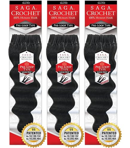 Amazon.com : SHAKE-N-GO Saga Human Hair Crochet Braid Loop Type