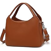 KOGTLA Vegan Leather Purses for Women with Detachable Satchel Strap, Ladies Handbags Work Tote Bag, Hobo Bags