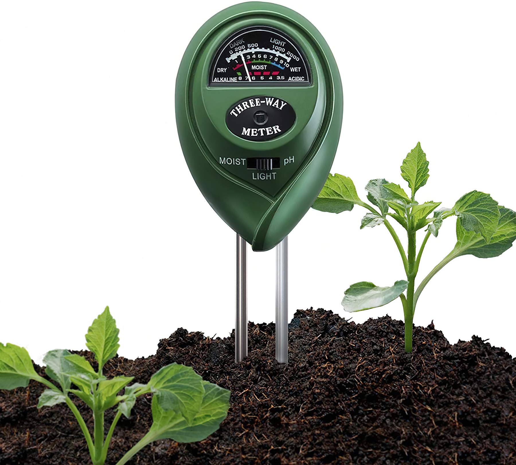 Mua Senua Soil pH Meter, 3in1 Soil Tester with Moisture, Light and PH