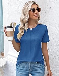 Kistore Womens Tops Comfy Short Sleeve Crewneck
