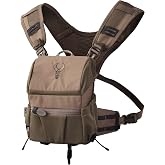 Badlands Bino EZ - Modular Binocular Harness System, Mud, Medium | Featuring a magnet-free bungee closure and full-coverage lid for enclosed optics protection