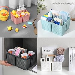 rejomiik Portable Shower Caddy Basket Plastic