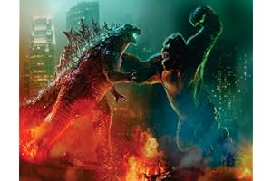 WHIMSICAL PRACTICALITY Godzilla Vs Kong Edible Icing Sheets- Assorted Image Cake Toppers-Frosting Sheets- Cookies- Cupcake Toppers for 1/4 Sheet Cake or Larger