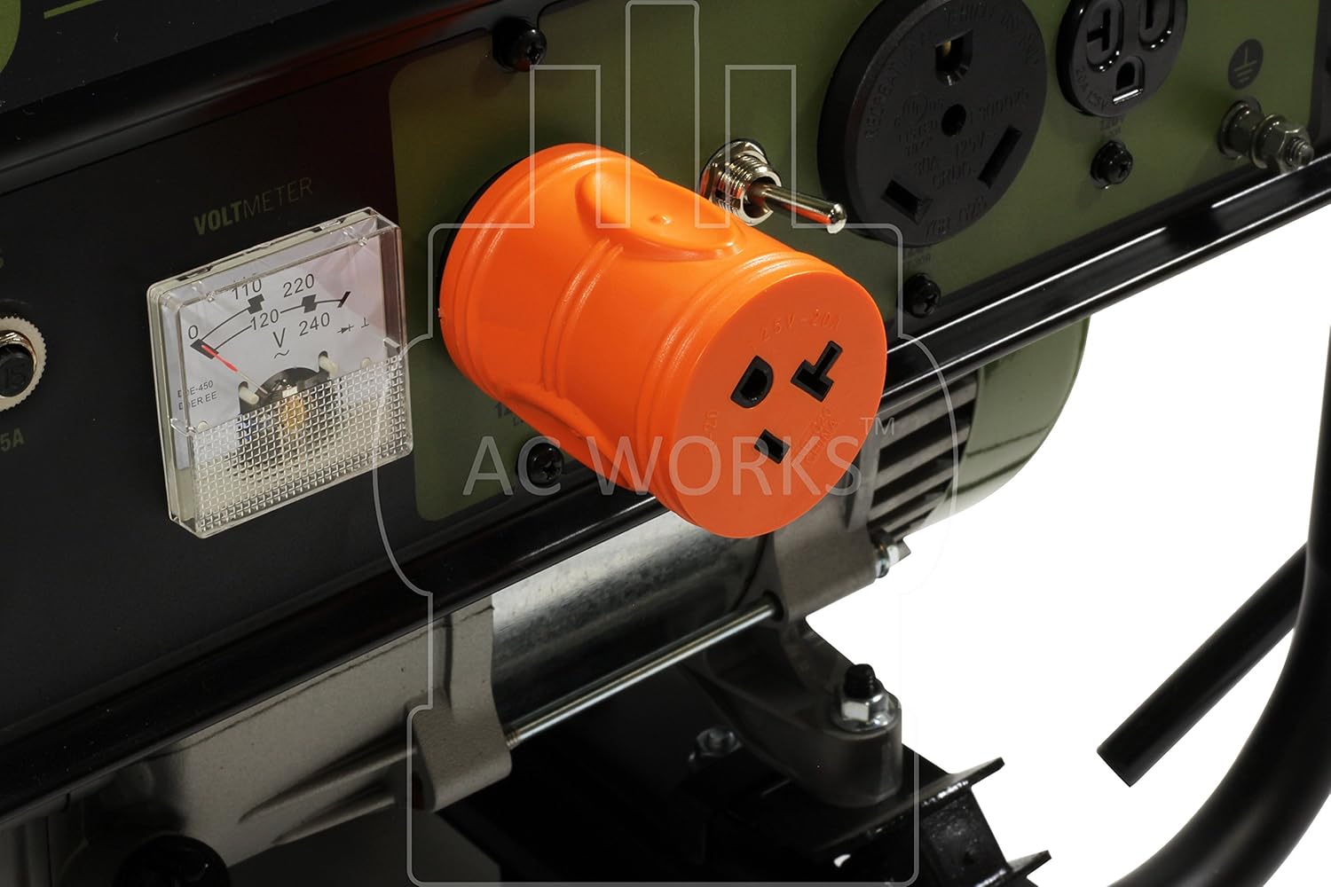 AC WORKS Shore Power Adapters (L5-30 30A Locking to 15/20A Household) : Sports & Outdoors