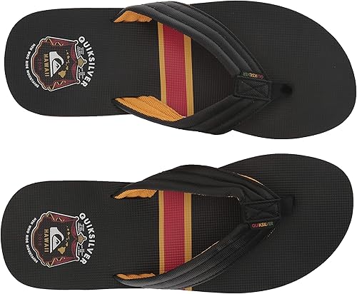quiksilver brown flip flops