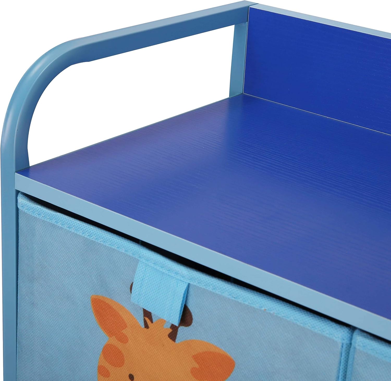MY LUNA HOME Kids Dresser with 5 Drawers – Nursery Storage & Organizer Furniture for Children, Toddler, Baby– Heavy Duty, Soft & Easy Pull Fabric Bins for Toys, Clothes, Playroom & Bedroom - Blue: Kitchen & Dining