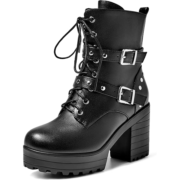 BOTAS BOTINES CHAMULA ブラック クロッグ Amazon.com | RYNKOMA Women'S Leather Pointed Toe Stacked
