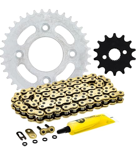 Amazon.com: Caltric Red Drive Chain And Sprocket Kit Compatible