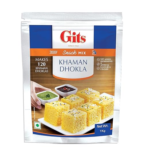 Gits Instant Khaman Dhokla Snack Mix, 1kg