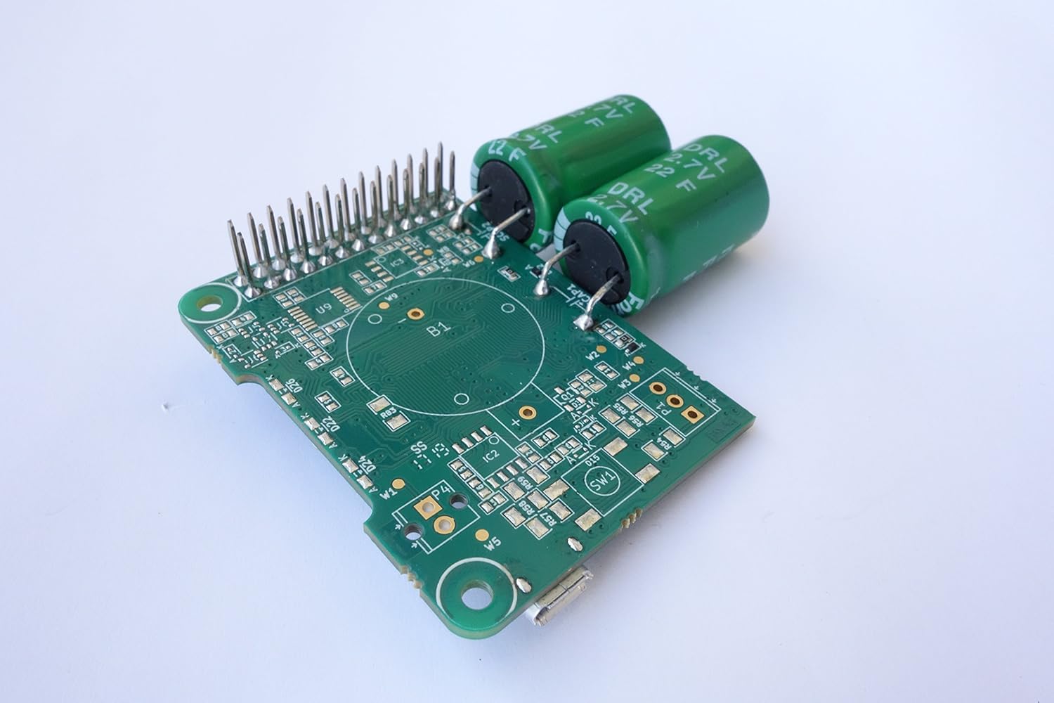Juice4halt Supercapacitor UPS for Raspberry Pi, 5 V Input, MicroUSB