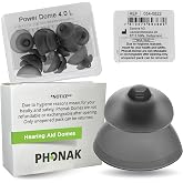 Phonak Power 4.0 Dome Large (0.51 inch=13mm) 10 Domes, Genuine OEM Switzerland Replacement by Sonova, Hearing Aid Domes for Phonak Audeo Marvel Paradise Lumity Accessories -1 Pack/10 Domes Total
