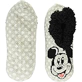 Disney womens Mickey Mouse Holiday Teddy Fur Slipper Socks