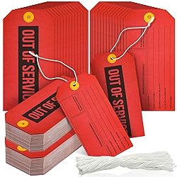 Out of Service Tags, Red Tags, Maintenance Required