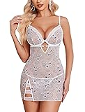 Avidlove Lingerie for Women Lace Babydoll Sexy Mesh